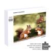 1000 PCS Jigsaw Puzzle for Adults Personalized Picture Puzzle Cute Squirrels Customized Wooden Puzzle for Family, Birthday, Wedding, Game Nights Gifts Animal Puzzle view 4