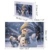 1000 PCS Jigsaw Puzzle for Adults Personalized Picture Puzzle Winter Snowman Customized Wooden Puzzle for Family, Birthday, Wedding, Game Nights Gifts Animal Puzzle view 2