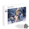 1000 PCS Jigsaw Puzzle for Adults Personalized Picture Puzzle Winter Snowman Customized Wooden Puzzle for Family, Birthday, Wedding, Game Nights Gifts Animal Puzzle view 4