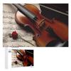 1000 PCS Jigsaw Puzzle for Adults Personalized Picture Puzzle Violin Sheet Music Customized Wooden Puzzle for Family, Birthday, Wedding, Game Nights Gifts Animal Puzzle view 1