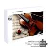 1000 PCS Jigsaw Puzzle for Adults Personalized Picture Puzzle Violin Sheet Music Customized Wooden Puzzle for Family, Birthday, Wedding, Game Nights Gifts Animal Puzzle view 4