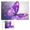 1000 PCS Jigsaw Puzzle for Adults Personalized Picture Puzzle Purple Butterfly Customized Wooden Puzzle for Family, Birthday, Wedding, Game Nights Gifts Animal Puzzle view 1