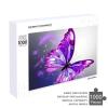 1000 PCS Jigsaw Puzzle for Adults Personalized Picture Puzzle Purple Butterfly Customized Wooden Puzzle for Family, Birthday, Wedding, Game Nights Gifts Animal Puzzle view 4