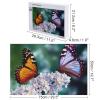1000 PCS Jigsaw Puzzle for Adults Personalized Picture Puzzle Beautiful Butterflies Customized Wooden Puzzle for Family, Birthday, Wedding, Game Nights Gifts Animal Puzzle view 2
