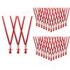 36 Pieces It's a Boy Baby Shower Pacifiers Necklace Acrylic Baby Party Favors Charm Pacifiers Necklace Baby Shower Party Decorations Table Scatter (Red) view 2