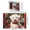1000 PCS Jigsaw Puzzle for Adults Personalized Picture Puzzle Christmas Dog Customized Wooden Puzzle for Family, Birthday, Wedding, Game Nights Gifts Animal Puzzle view 2