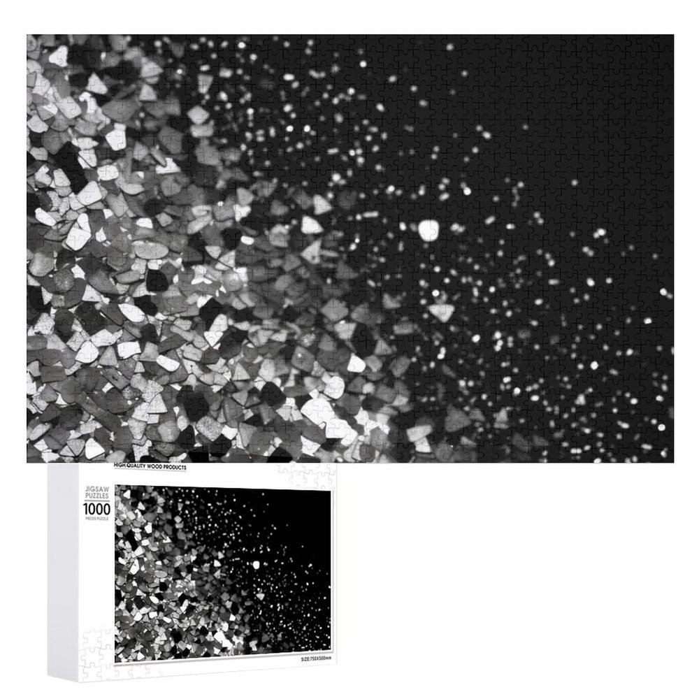 1000 PCS Jigsaw Puzzle for Adults Personalized Picture Puzzle Black White Glitter Customized Wooden Puzzle for Family, Birthday, Wedding, Game Nights Gifts Animal Puzzle