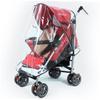 BIUDECO Stroller Rain Cover Transparent Shield for Standard Pushchairs Easy to Use Hook Tapes Wind Breathable Side Vents view 1