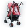 BIUDECO Stroller Rain Cover Transparent Shield for Standard Pushchairs Easy to Use Hook Tapes Wind Breathable Side Vents view 3