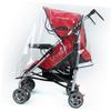 BIUDECO Stroller Rain Cover Transparent Shield for Standard Pushchairs Easy to Use Hook Tapes Wind Breathable Side Vents view 4