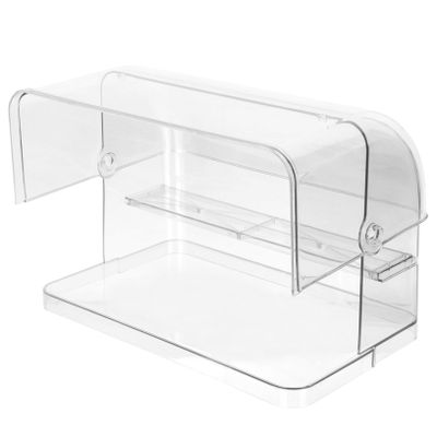 FELTECHELECTR Transparent Doll Display Case Dustproof Storage Box for Figurines and Models Space Organizer for Desktop Use Premium Showcase for Collectibles