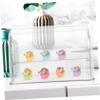 FELTECHELECTR Transparent Doll Display Case Dustproof Storage Box for Figurines and Models Space Organizer for Desktop Use Premium Showcase for Collectibles view 2