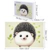 1000 PCS Jigsaw Puzzle for Adults Personalized Picture Puzzle Cute Hedgehog Customized Wooden Puzzle for Family, Birthday, Wedding, Game Nights Gifts Animal Puzzle view 2