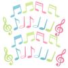 10 Glow in The Dark Musical Notes Wall Sticker Bathroom Wall Stickers Music Note Decals Music Decor Glow in The Dark Stickers Girl Room Decor Bedroom Decals view 1