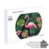 1000 PCS Jigsaw Puzzle for Adults Personalized Picture Puzzle Flamingo Bird Round Leaves Customized Wooden Puzzle for Family, Birthday, Wedding, Game Nights Gifts Animal Puzzle view 4