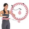 Hula Hop with Tabs and Weights HMS HHW01 Pink view 2