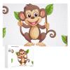 1000 PCS Jigsaw Puzzle for Adults Personalized Picture Puzzle Cartoon Monkey Customized Wooden Puzzle for Family, Birthday, Wedding, Game Nights Gifts Animal Puzzle view 1