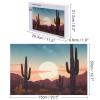 1000 PCS Jigsaw Puzzle for Adults Personalized Picture Puzzle Desert with Cactus Customized Wooden Puzzle for Family, Birthday, Wedding, Game Nights Gifts Animal Puzzle view 2