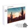 1000 PCS Jigsaw Puzzle for Adults Personalized Picture Puzzle Desert with Cactus Customized Wooden Puzzle for Family, Birthday, Wedding, Game Nights Gifts Animal Puzzle view 4