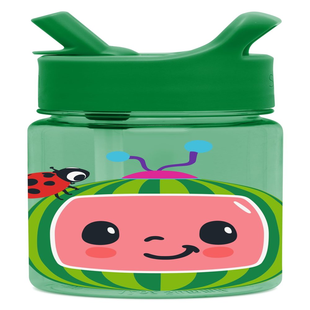 Simple Modern CoComelon Kids Water Bottle Plastic BPA-Free Tritan Cup with Leak Proof Straw Lid | Reusable and Durable for Toddlers, Boys | Summit Collection | 12oz, CoComelon Watermelon