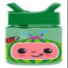 Simple Modern CoComelon Kids Water Bottle Plastic BPA-Free Tritan Cup with Leak Proof Straw Lid | Reusable and Durable for Toddlers, Boys | Summit Collection | 12oz, CoComelon Watermelon view 1