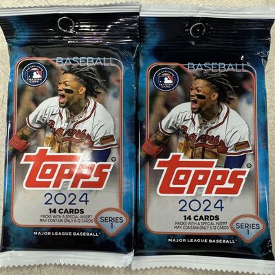 2024 Topps Series 1 Baseball Packs - Monster Box, 2 Packs