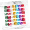 100pcs Mixed Color Aluminum Hair Coil Dreadlocks Braiding Rings Xmas view 2
