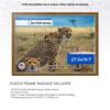ArtToFrames 27.5x19.7 INCH / 70x50 CM Multi Frame for 1000 piece Puzzles.This 1.13 Inch Custom Wood Puzzle Frame is Antique Yellow - Comes with Economy Acrylic (PuzzleE115422-27.5x19.7) view 2