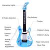 SIUKE Little Guitar With Rhythm Lights and Sounds - Fun Educational Musical Instrument for Toddlers Boys and Girls - Blue Electric Guitar for Ages 3-5 view 4