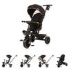 Chipolino Tricycle Max Sport 2 in 1, Cup Holder, Reversible Seat, Basket, Colour: Black view 1