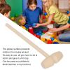 30Pcs Wooden Mini Hammers, Toy Mallets Educational Tool, Wood Mallets Gavel Toy for Breakable Chocolate Heart view 3