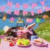 Kristin Paradise Happy Camping Banner, Glamping Party Sign Decorations for Girl, Pink Camper Theme Supplies, Camp Birthday Themed Decor view 2