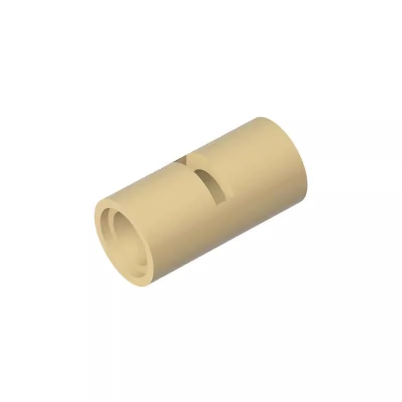 Gobricks 62462 29219 Technic Pin Connector Round (Slotted), Tan, 50 pcs