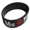 bracelet silicone group the misfits punk rock roll man woman teen, One Size, Silicone view 1