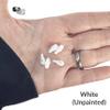Red Fox Skulls 1:24 Scale 11mm Miniatures for Dollhouse Dioramas Arts Crafts Tabletop Jewelry Making Dice Resin Supplies (White (unpainted), Cranium only) view 2
