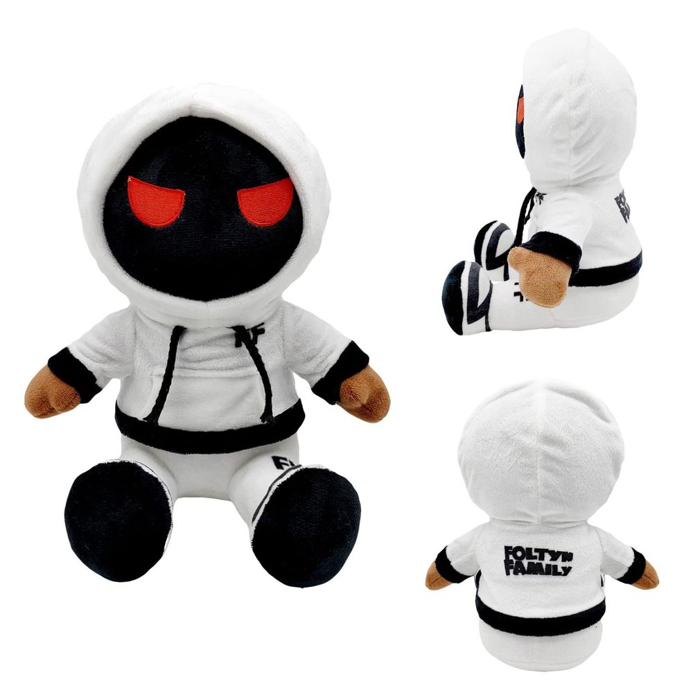 Shontay 8.7"" Foltyn Family Standard Plush Toy,Stuffed Foltyn Family-Standard Plushies,Soft Stuffed Pillow for Kids' Room Decor, Gift for Kids Birthday & Holiday, 8.6 inch, White