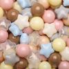 GOGOSO Ball Pits Balls Toddlers 50 100 200 500 Plastics Shape Ball Non-Phthalate Non-BPA Non-Toxic 2.2-Inch Crush Proof Play Balls, Cream Mix,100 Balls view 1