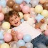 GOGOSO Ball Pits Balls Toddlers 50 100 200 500 Plastics Shape Ball Non-Phthalate Non-BPA Non-Toxic 2.2-Inch Crush Proof Play Balls, Cream Mix,100 Balls view 4