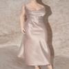 1/6 Scale Female Clothes,Female Silk Dress Long Skirt Slip Dress Clothing for 12inch PH TBL JO Worldbox Action Figure Body (Champagne) view 1