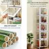 Collectible Display Case,Display Cabinet With Acrylic,Collectibles Toy Organizers Rack & Display Shelf,easy To Clean,sealed Dustproof,for Living Room Office. ( Color : Four floors , Size : 40cm ) view 3