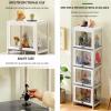 Collectible Display Case,Display Cabinet With Acrylic,Collectibles Toy Organizers Rack & Display Shelf,easy To Clean,sealed Dustproof,for Living Room Office. ( Color : Four floors , Size : 40cm ) view 4
