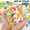 Barydat 400 Pcs Mini Resin Animals Figures Bulk for Pranks Hide Crafts Resin Miniature Accessories Mini Stuff for Valentine's Day Easter Party Favors Garden Decoration(Garden) view 2