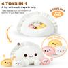 Ditucu Cute Dumpling Plush Pillow Mommy 14 inch with 3 Littles 4 inch Family Food Shaped Stuffed Animal Plushies Toys Gifts for Kids view 2