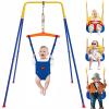 3 in 1 Toddler Swing, Indoor Outdoor Baby Swing Jumper, Metal Swing Set for Play Toys, 200lbs Kids Swing Set for Backyard, 45.27" H view 1