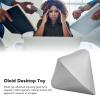 Oloid Desktop Toy Reduces Pressure and Smooths Surfaces. Stainless Steel Decompression Ball view 4