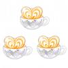 3Pcs Coffee Latte Balloons/Coffee Baby Shower Decorations/Coffe Birthday I Love You A Latte/Coffe-e Lovers Bar Table Decorations/Brunch Party Balloons/Bakery Pancakes Party Decor view 1