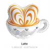 3Pcs Coffee Latte Balloons/Coffee Baby Shower Decorations/Coffe Birthday I Love You A Latte/Coffe-e Lovers Bar Table Decorations/Brunch Party Balloons/Bakery Pancakes Party Decor view 2