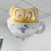 3Pcs Coffee Latte Balloons/Coffee Baby Shower Decorations/Coffe Birthday I Love You A Latte/Coffe-e Lovers Bar Table Decorations/Brunch Party Balloons/Bakery Pancakes Party Decor view 3