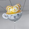 3Pcs Coffee Latte Balloons/Coffee Baby Shower Decorations/Coffe Birthday I Love You A Latte/Coffe-e Lovers Bar Table Decorations/Brunch Party Balloons/Bakery Pancakes Party Decor view 4
