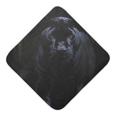 Kigai Fierce Black Panther Baby Hooded Towels Pure Cotton Super Soft Ultra Absorbent,Machine Washable -Perfect Baby Registry Gifts for Boy Girl
